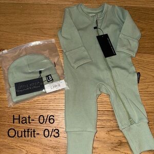 Little Bipsy Kids Footie in Soft Green
